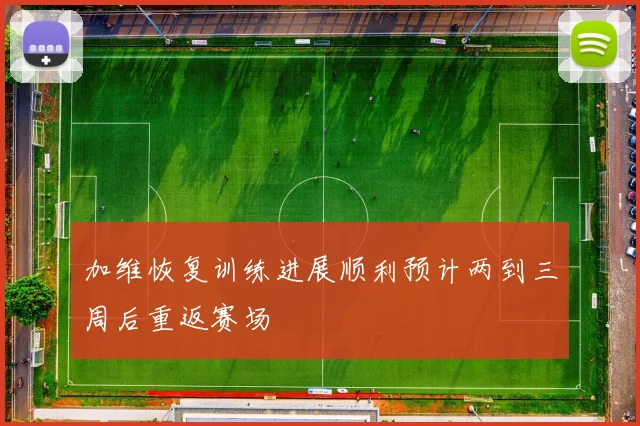 加维恢复训练进展顺利预计两到三周后重返赛场